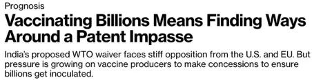 WTO關(guān)于新冠疫苗專利的談判陷入僵局，窮國(guó)何去何從？