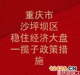 重慶市沙坪壩區(qū)穩(wěn)住經(jīng)濟(jì)大盤(pán)一攬子政策措施(圖1)