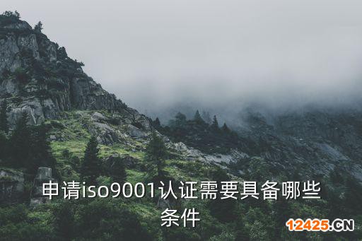 申請(qǐng)iso9001認(rèn)證需要具備哪些條件