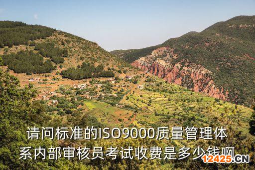 請問標準的ISO9000質(zhì)量管理體系內(nèi)部審核員考試收費是多少錢啊