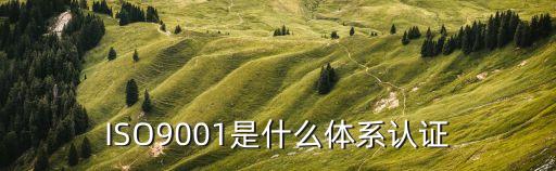 ISO9001是什么體系認證