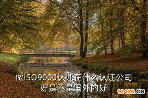 做ISO9000認(rèn)證在什么認(rèn)證公司好是不是國外的好