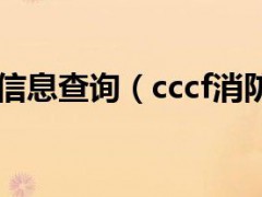 cccf消防產(chǎn)品信息查詢(cccf消防產(chǎn)品查詢)